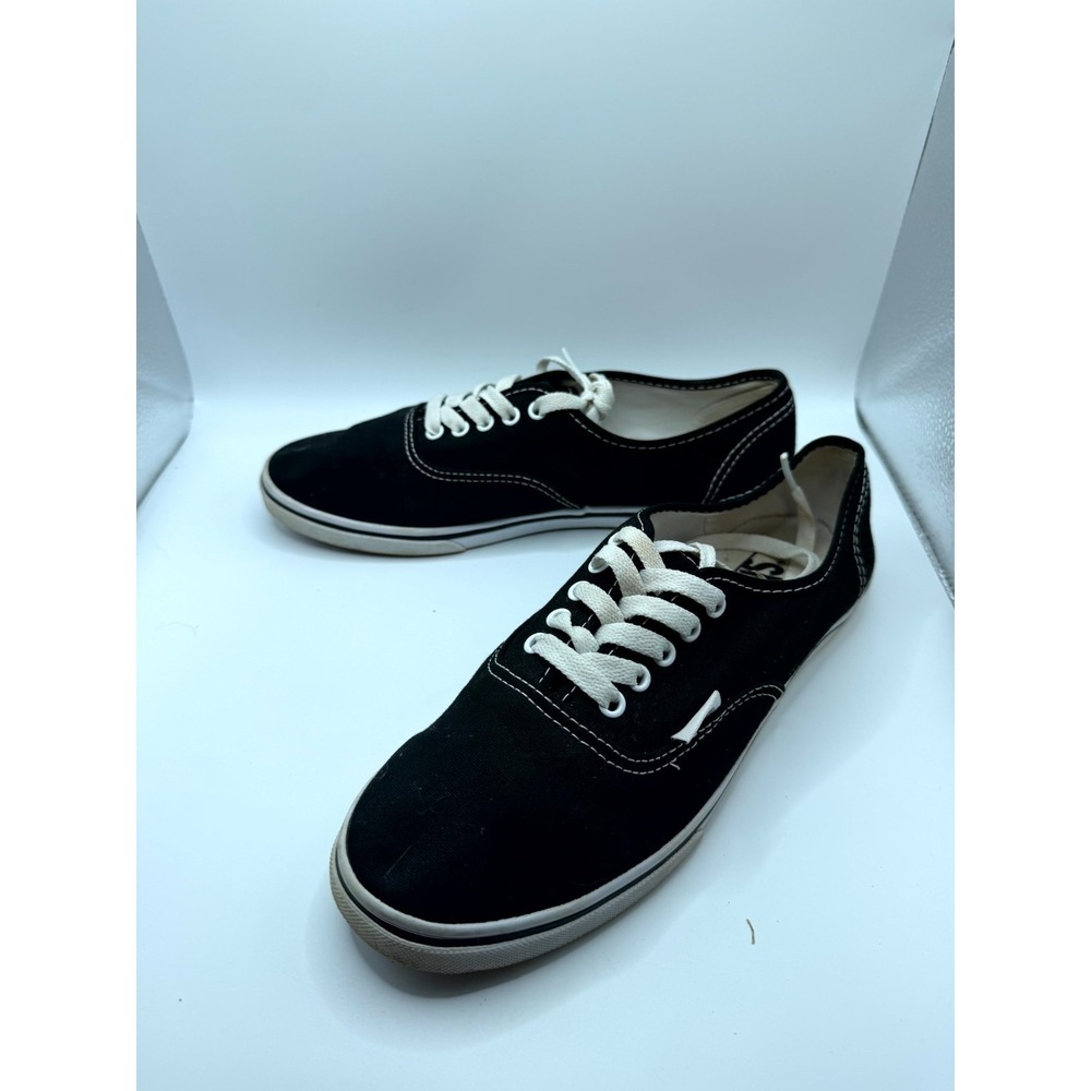 Vans Authentic Unisex M7.5/W9 Sneakers Core Black White Lace Up Skateboard Shoes